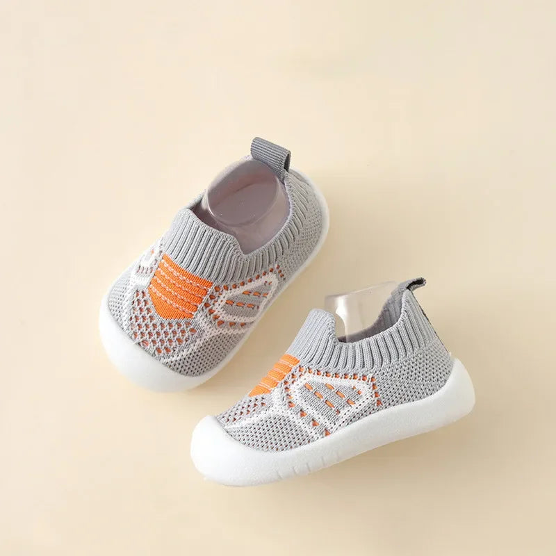 Zapatos para Bebé Antideslizantes Transpirables Calcetines para Suelo de Cuna con Suela de Goma para Niños Niñas Mallas Zapatos Zapatillas de Suela Suave