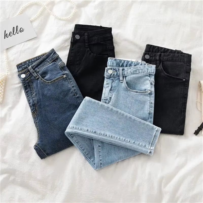 Nuevos Jeans Pantalones de Mezclilla Femeninos 