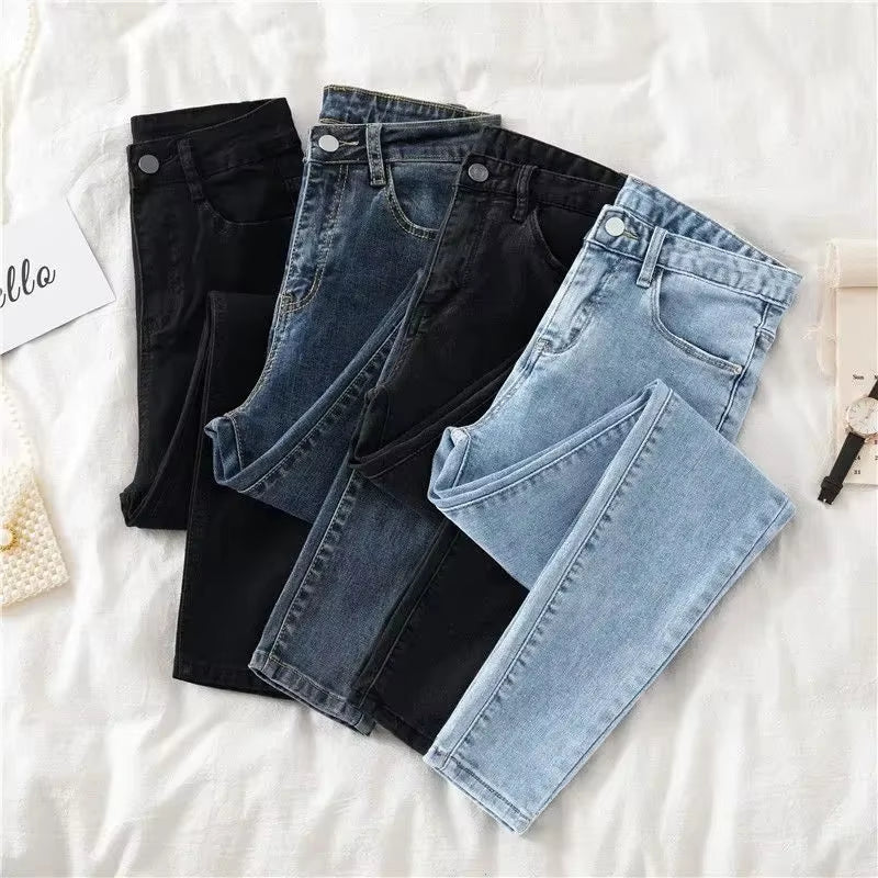 Nuevos Jeans Pantalones de Mezclilla Femeninos 