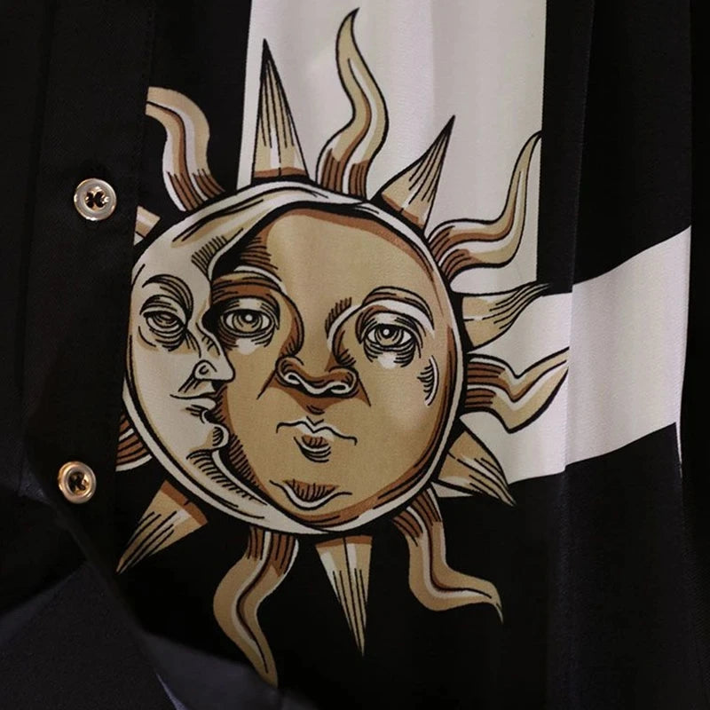Vestido femenino vintage de línea A con cinturón, cuello polo suelto, elegante, de un solo pecho, longitud hasta la rodilla, para mujer, primavera 2026